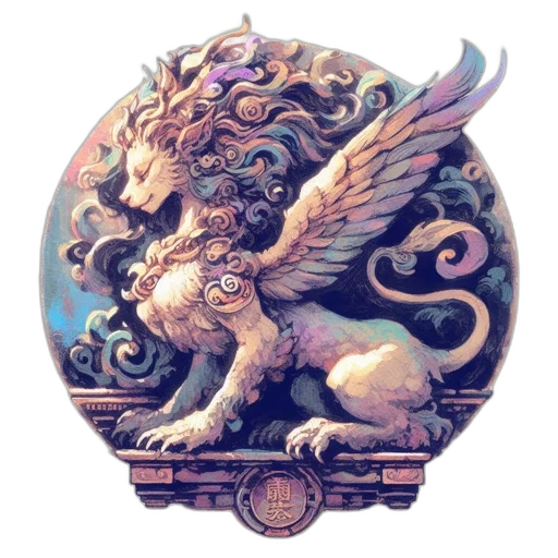 dragon, staff, creature, jewelry transparent PNG cut-out