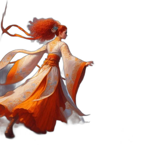 dress, concept art, fantasy art, watercolor transparent PNG cut-out