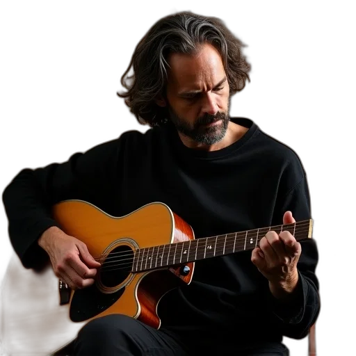 guitar, dread, acoustic, set transparent PNG cut-out