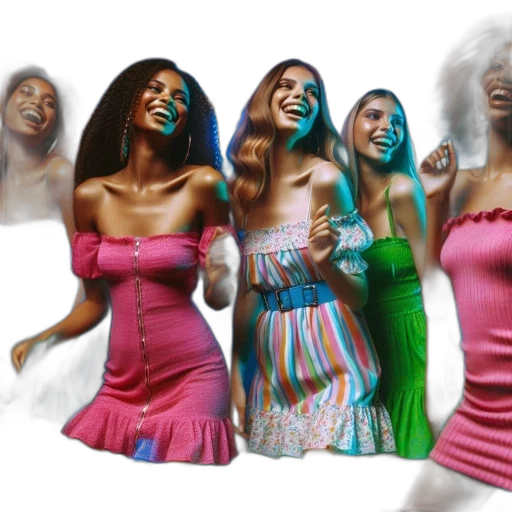 dress, 3d render, concept art, photorealistic transparent PNG cut-out