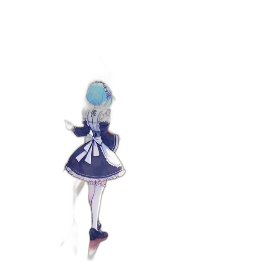 dress, robot, weapon, staff transparent PNG cut-out