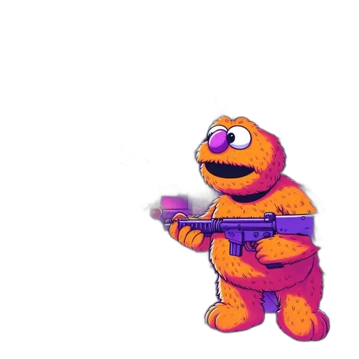 weapon, staff, animal, creature transparent PNG cut-out