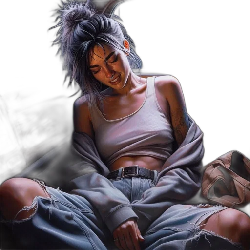 photorealistic, oil painting, concept art, fantasy art transparent PNG cut-out