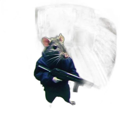 weapon, animal, staff, jacket transparent PNG cut-out
