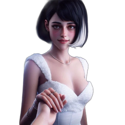 dress, face, robot, jewelry transparent PNG cut-out