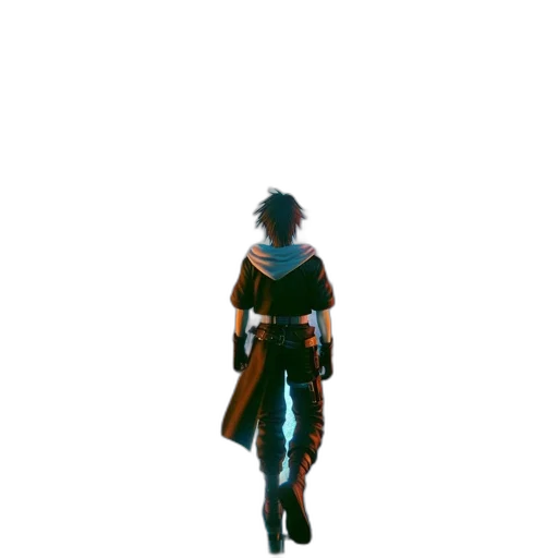 jacket, staff, sword, dress transparent PNG cut-out