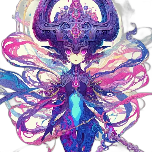 staff, mask, crown, dragon transparent PNG cut-out