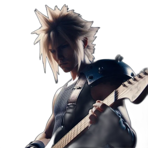 weapon, mask, hair, creature transparent PNG cut-out