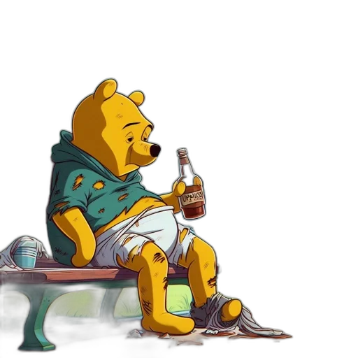 concept art, comic book art, fantasy art, winnie transparent PNG cut-out
