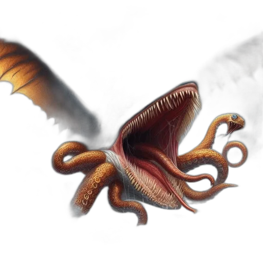 creature, dragon, animal, hair transparent PNG cut-out