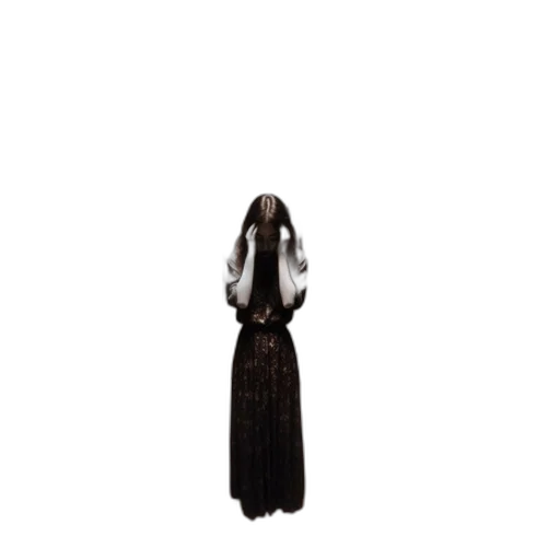 dress, hair, staff, jacket transparent PNG cut-out