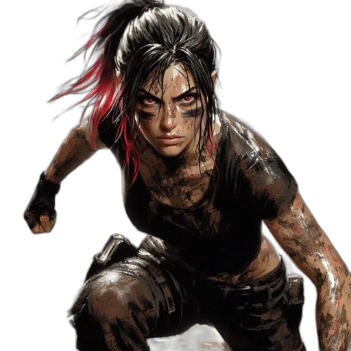 comic book art, concept art, fantasy art, photorealistic transparent PNG cut-out
