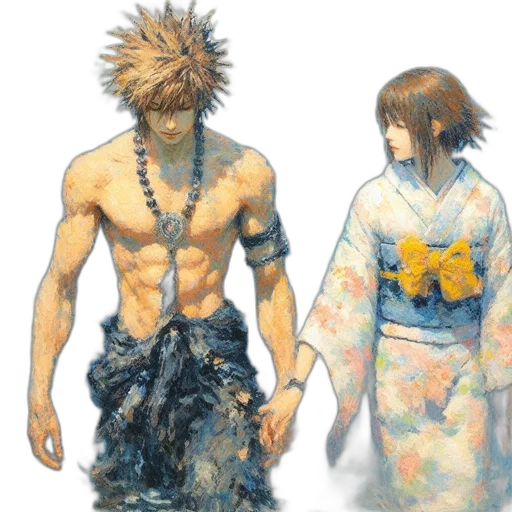 concept art, watercolor, fantasy art, pixel art transparent PNG cut-out