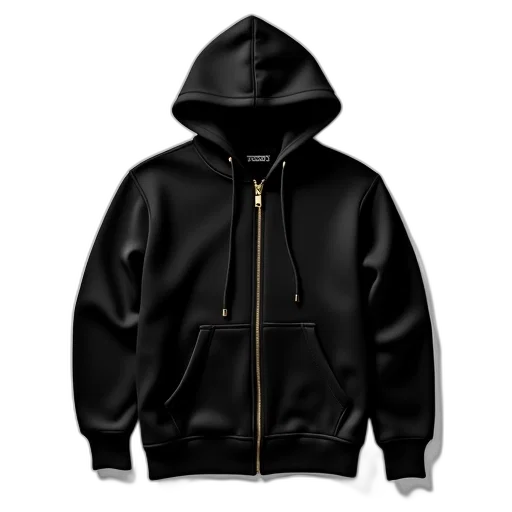 jacket, 3d render, dark, black transparent PNG cut-out