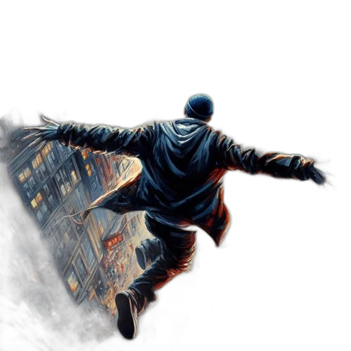 jacket, concept art, comic book art, cyberpunk transparent PNG cut-out