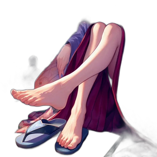 shoes, dress, umbrella, staff transparent PNG cut-out