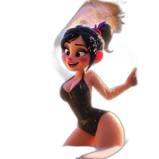 dress, crown, concept art, 3d render transparent PNG cut-out