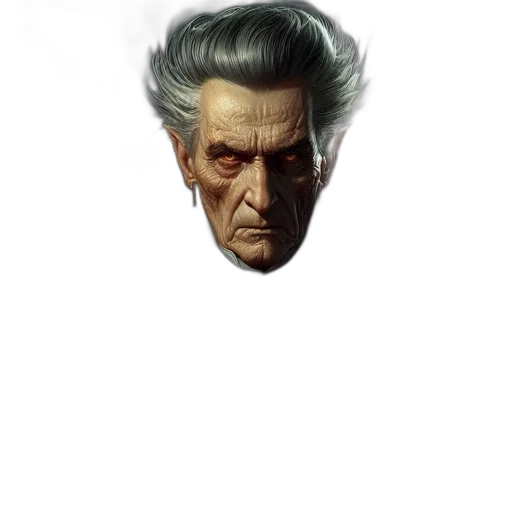 face, mask, hair, staff transparent PNG cut-out