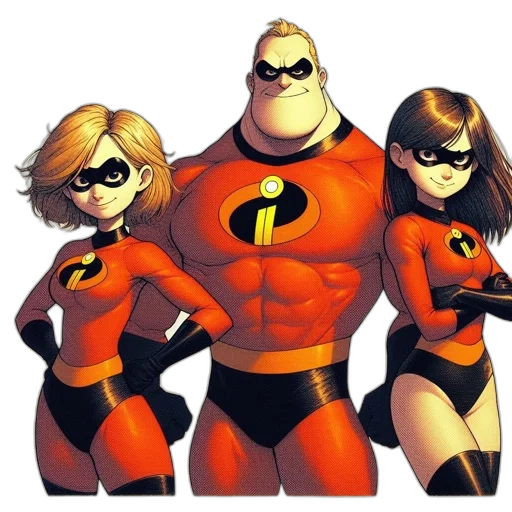 comic book art, concept art, cartoon, 3d render transparent PNG cut-out