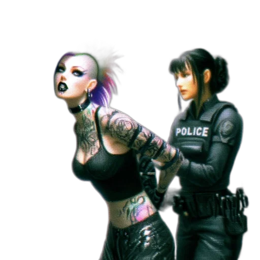 cyberpunk, concept art, comic book art, fantasy art transparent PNG cut-out