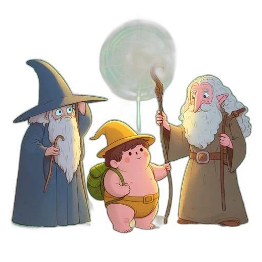 staff, concept art, fantasy art, 3d render transparent PNG cut-out