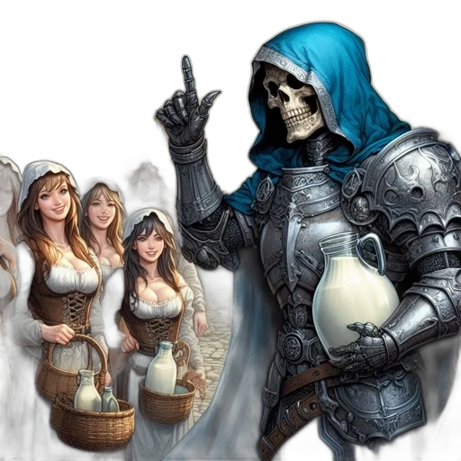 fantasy art, concept art, comic book art, 3d render transparent PNG cut-out