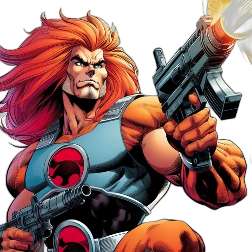 comic book art, concept art, muscular, man transparent PNG cut-out