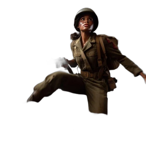 jacket, weapon, hat, staff transparent PNG cut-out