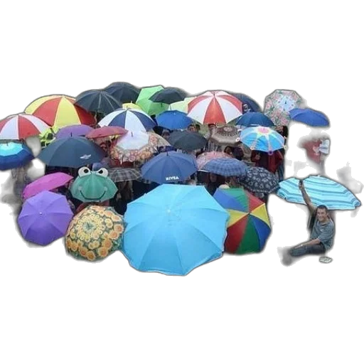 umbrella, hat, 3d render, concept art transparent PNG cut-out