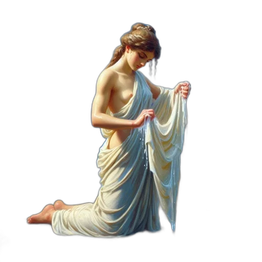 dress, jewelry, staff, concept art transparent PNG cut-out