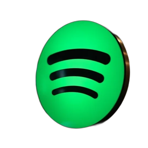 3d render, concept art, green, spotify transparent PNG cut-out