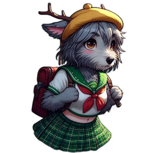 staff, animal, hat, creature transparent PNG cut-out