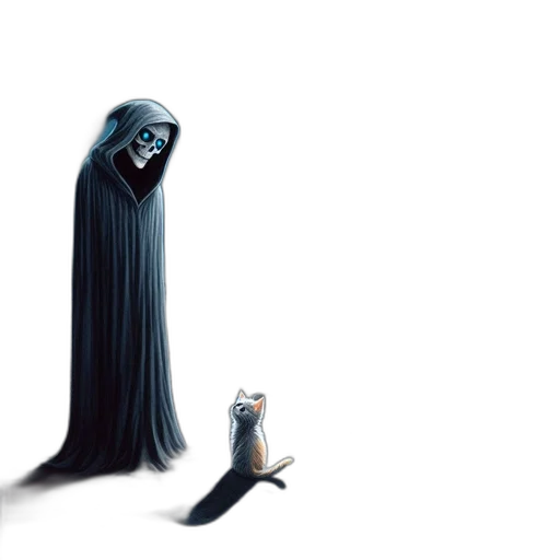 creature, animal, staff, dress transparent PNG cut-out