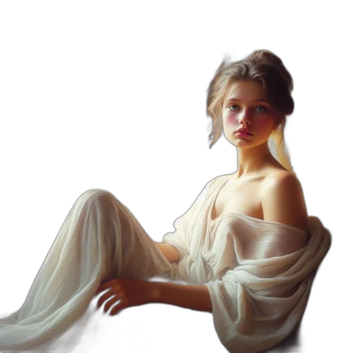dress, jewelry, crown, face transparent PNG cut-out