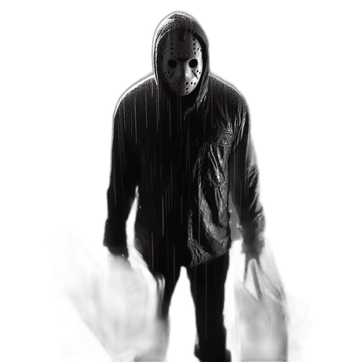 jacket, mask, face, creature transparent PNG cut-out