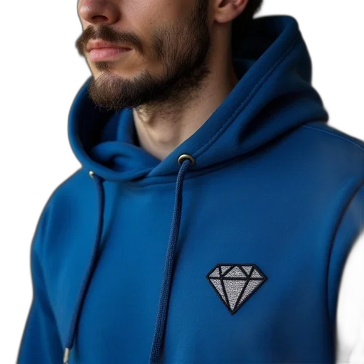 jacket, face, jewelry, cyberpunk transparent PNG cut-out