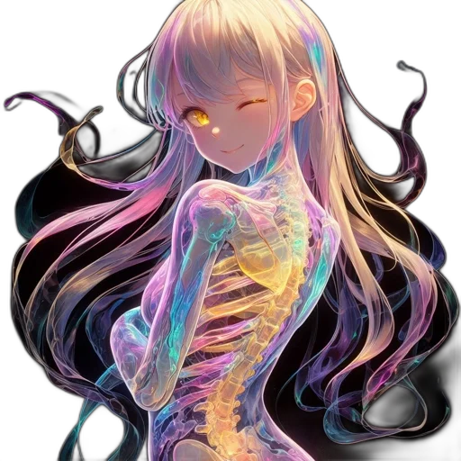 dress, creature, hair, jewelry transparent PNG cut-out