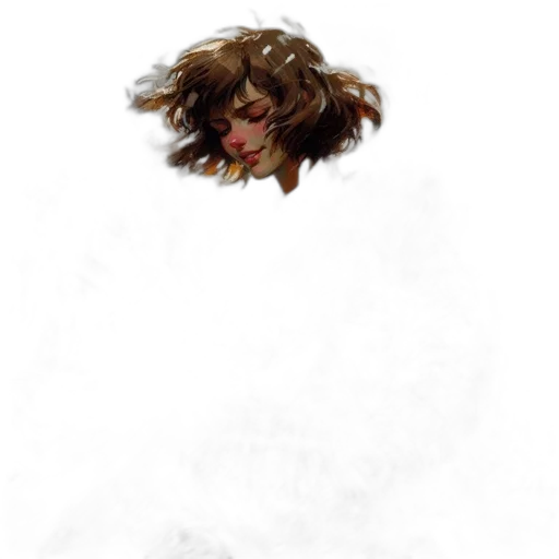 hair, creature, face, mask transparent PNG cut-out