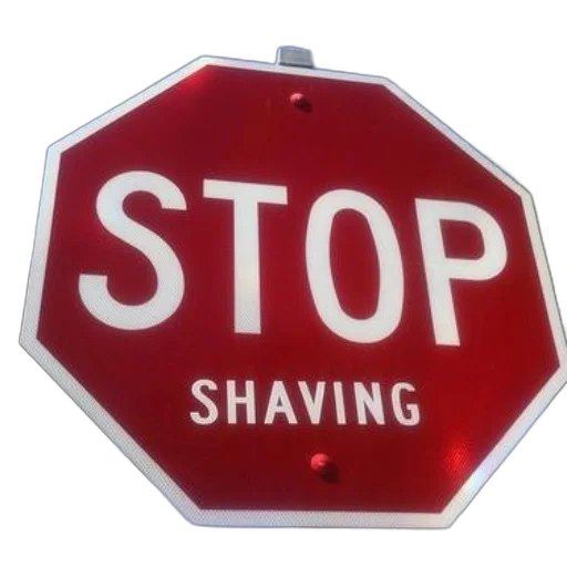 hair, humorous, stop, sign transparent PNG cut-out