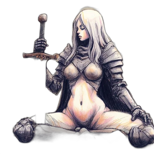 sword, weapon, staff, robot transparent PNG cut-out