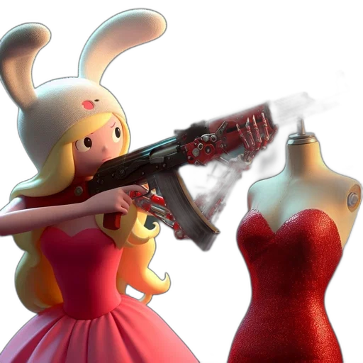 weapon, dress, concept art, 3d render transparent PNG cut-out