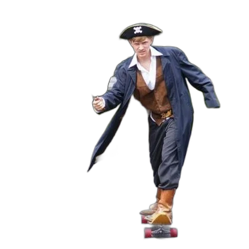 jacket, staff, hat, 3d render transparent PNG cut-out