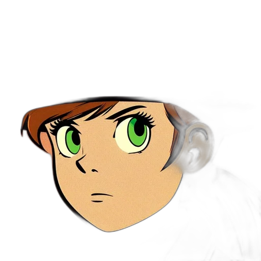 hat, face, staff, cartoon transparent PNG cut-out