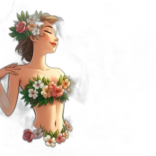 dress, jewelry, flower, crown transparent PNG cut-out