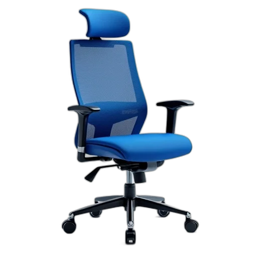 furniture, staff, 3d render, blue transparent PNG cut-out