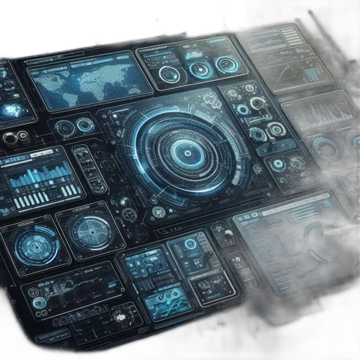 weapon, robot, concept art, cyberpunk transparent PNG cut-out