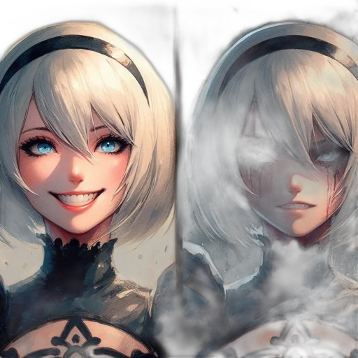 face, mask, crown, robot transparent PNG cut-out