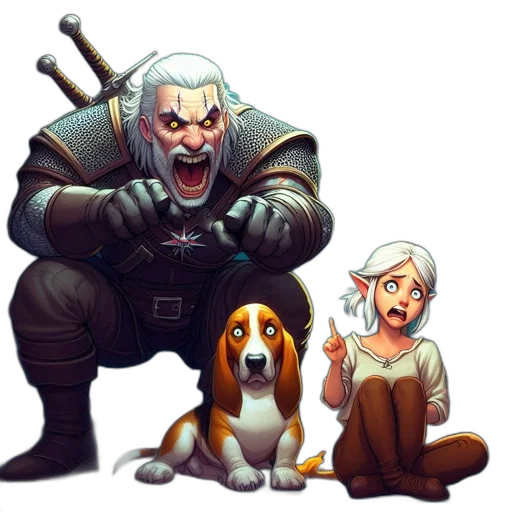 concept art, fantasy art, comic book art, pixel art transparent PNG cut-out