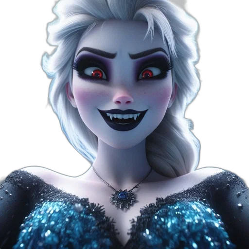 face, concept art, cartoon, fantasy art transparent PNG cut-out