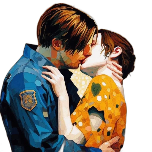 jacket, mask, oil painting, photorealistic transparent PNG cut-out
